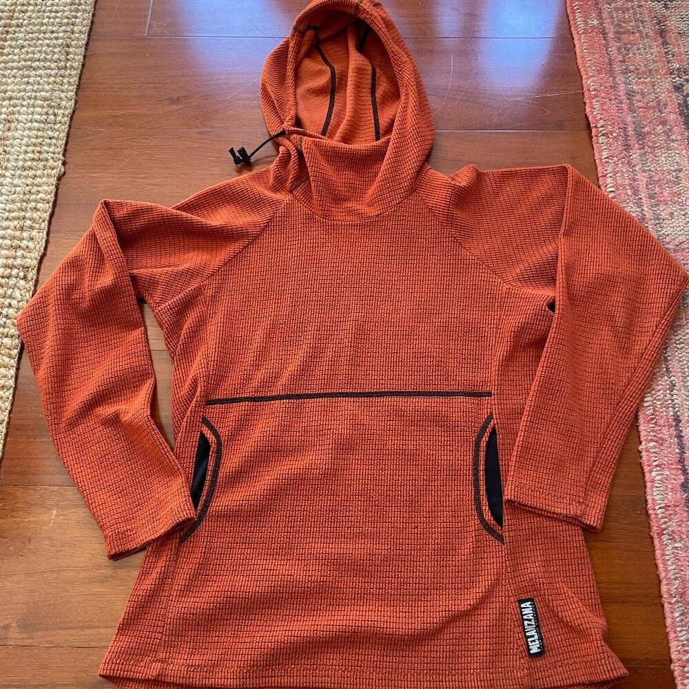 Melanzana Microgrid Hoody, Women's Medium, Burnt Orange